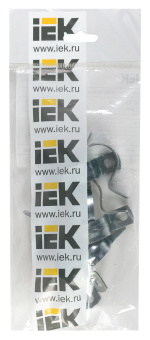 Скоба IEK CMAT11-25-010 двухлапковый 25мм сталь оцинкованная белый (упак.:10шт) - купить недорого с доставкой в интернет-магазине