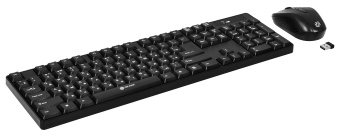 Клавиатура + мышь Оклик 210M клав:черный мышь:черный USB беспроводная - купить недорого с доставкой в интернет-магазине