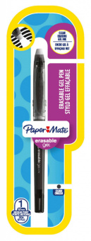Ручка гелев. Paper Mate Replay Erasable Gel (1984484) d=0.7мм черн. черн. блистер сменный стержень стираемые чернила - купить недорого с доставкой в интернет-магазине