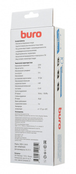 Сетевой фильтр Buro 500SH-3-SW-W 3м (5 розеток) белый (коробка) - купить недорого с доставкой в интернет-магазине