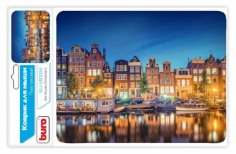 Коврик для мыши Buro BU-M10034 рисунок/амстердам 230x180x2мм - купить недорого с доставкой в интернет-магазине