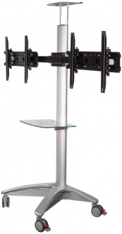 Подставка для телевизора Arm Media PT-STAND-15 серебристый 26"-55" макс.120кг напольный наклон - купить недорого с доставкой в интернет-магазине