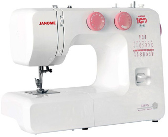 Швейная машина Janome 311PG белый/розовый - купить недорого с доставкой в интернет-магазине