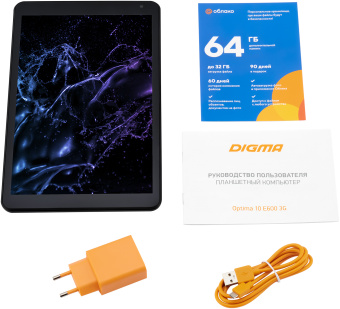 Планшет Digma Optima 10 E600 3G SC7731E (1.3) 4C RAM2Gb ROM16Gb 10.1" IPS 1280x800 3G Android 11.0 Go черный 2Mpix 0.3Mpix BT GPS WiFi Touch microSD 128Gb minUSB 4000mAh - купить недорого с доставкой в интернет-магазине