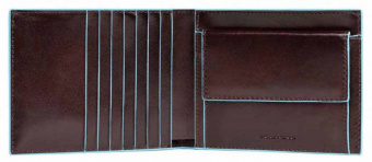Кошелек мужской Piquadro Blue Square PU1239B2R/MO коричневый натур.кожа - купить недорого с доставкой в интернет-магазине