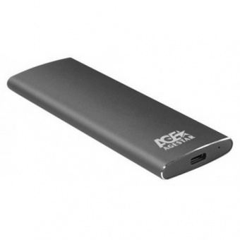 Внешний корпус SSD AgeStar 3UBNF2C SATA III USB 3.1 USB3.1 алюминий черный M2 2280 B-key - купить недорого с доставкой в интернет-магазине