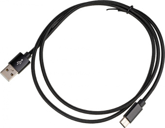 Кабель USB (m)-USB Type-C (m) 1м черный - купить недорого с доставкой в интернет-магазине