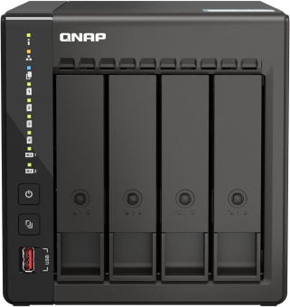 Сетевое хранилище NAS Qnap Original TS-453E-8G 4-bay настольный Celeron J6412 - купить недорого с доставкой в интернет-магазине
