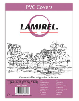 Обложки для переплёта Fellowes A4 прозрачный (100шт) Lamirel (LA-78680) - купить недорого с доставкой в интернет-магазине
