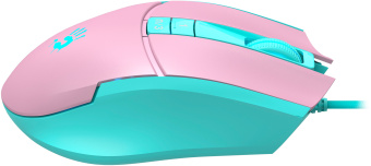 Мышь A4Tech Bloody L65 Max розовый/голубой оптическая (12000dpi) USB (6but) - купить недорого с доставкой в интернет-магазине