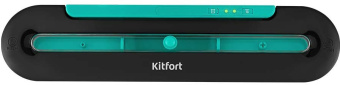 Вакуумный упаковщик Kitfort КТ-1522-3 100Вт черный/бирюзовый - купить недорого с доставкой в интернет-магазине
