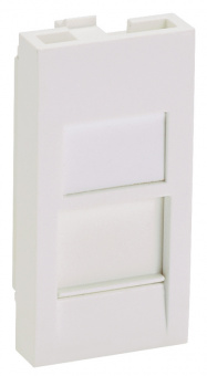 Вставка Panduit CFA1FSAW-X прямая со шторкой 22.5x45 1xMini-Com ПВХ белый (упак.:10шт) - купить недорого с доставкой в интернет-магазине