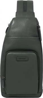 Рюкзак слинг Piquadro Modus Special CA5577MOS/VE3 оливковый кожа - купить недорого с доставкой в интернет-магазине