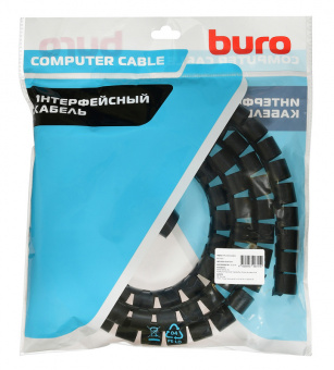 Кабельный органайзер Buro BHP CG252B Spiral Hose 25x2000mm Black - купить недорого с доставкой в интернет-магазине