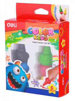 Восковые мелки Deli EC20790 Color Kids 6цв. картон.кор./европод. - купить недорого с доставкой в интернет-магазине
