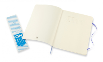 Блокнот Moleskine CLASSIC SOFT QP623B42 XLarge 190х250мм 192стр. нелинованный мягкая обложка голубая гортензия - купить недорого с доставкой в интернет-магазине