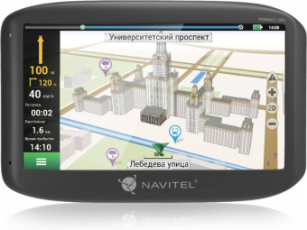 Навигатор Автомобильный GPS Navitel G500 5" 480x272 4Gb microSDHC серый Navitel - купить недорого с доставкой в интернет-магазине