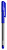 Ручка шариков. Deli Arrow EQ01630 прозрачный/синий d=0.7мм син. черн. резин. манжета