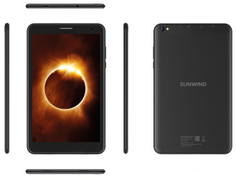 Планшет SunWind Sky 8421D 4G T310 (2.0) 8C RAM4Gb ROM64Gb 8" IPS 1280x800 3G 4G Android 11 черный 2Mpix 2Mpix BT GPS WiFi Touch microSD 128Gb minUSB 3500mAh - купить недорого с доставкой в интернет-магазине