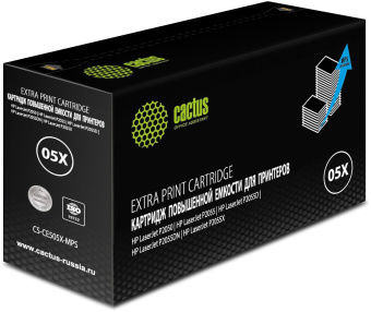 Картридж лазерный Cactus CS-CE505X-MPS CE505XX черный (13000стр.) для HP LaserJet P2050 /P2055 /P2055D/ P2055DN / P2055X - купить недорого с доставкой в интернет-магазине