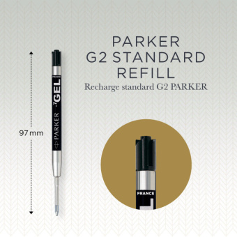 Стержень гелевый Parker Quink Z05 (CW1950344) M 0.7мм черные чернила для ручек шариковых блистер - купить недорого с доставкой в интернет-магазине