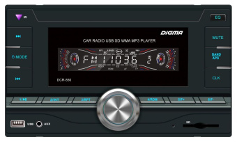 Автомагнитола Digma DCR-550 2DIN 4x50Вт ПДУ - купить недорого с доставкой в интернет-магазине