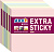 Блок самоклеящийся бумажный Stick`n Extra Sticky 21659 76x76мм 90лист. 70г/м2 пастель ассорти (упак.:6шт)