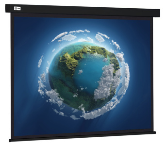 Экран Cactus 127x127см Wallscreen CS-PSW-127X127-BK 1:1 настенно-потолочный рулонный черный - купить недорого с доставкой в интернет-магазине
