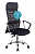 Кресло руководителя Бюрократ KB-6N черный TW-01 TW-11 сетка/ткань с подголов. крестов. металл хром