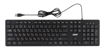 Клавиатура Acer OKW122 черный USB (ZL.KBDEE.00C) - купить недорого с доставкой в интернет-магазине