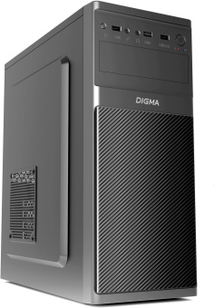 Корпус Digma DC-ATX200-U3 черный без БП ATX 1x80mm 2x120mm 1xUSB2.0 1xUSB3.0 audio - купить недорого с доставкой в интернет-магазине