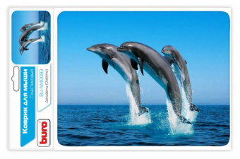 Коврик для мыши Buro BU-M40083 рисунок/дельфины 230x180x2мм - купить недорого с доставкой в интернет-магазине