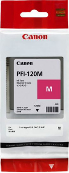 Картридж струйный Canon PFI-120 M 2887C001 пурпурный (130мл) для Canon imagePROGRAF TM-200/205 - купить недорого с доставкой в интернет-магазине