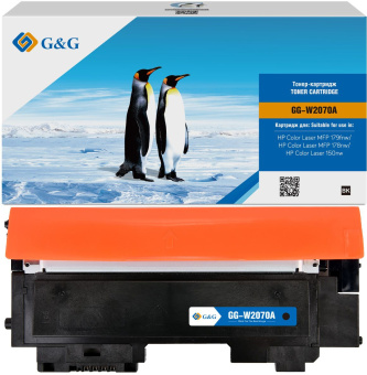 Картридж лазерный G&G GG-W2070A (есть ограничения по прошивке) черный (1000стр.) для HP Color Laser MFP 179fnw/178nw/150nw - купить недорого с доставкой в интернет-магазине
