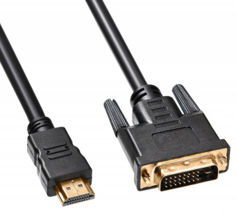 Кабель Buro HDMI-19M-DVI-D-5M HDMI (m) DVI-D (m) 5м феррит.кольца черный - купить недорого с доставкой в интернет-магазине