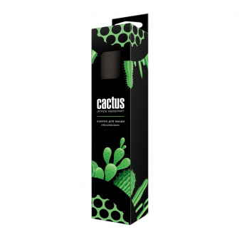 Коврик для мыши Cactus Black Mesh черный 300x250x3мм - купить недорого с доставкой в интернет-магазине