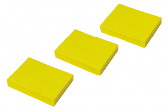 Блок самоклеящийся бумажный Silwerhof 38x51мм 100лист. 75г/м2 неон желтый европодвес (упак.:3шт) - купить недорого с доставкой в интернет-магазине
