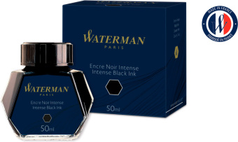 Флакон с чернилами Waterman (CWS0110710) Intense Black чернила 50мл для ручек перьевых - купить недорого с доставкой в интернет-магазине