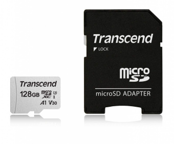 Флеш карта microSDXC Transcend 128GB TS128GUSD300S-A + adapter - купить недорого с доставкой в интернет-магазине
