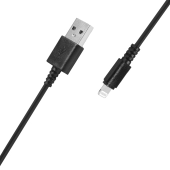Кабель SunWind USB (m)-Lightning (m) 1.2м черный блистер - купить недорого с доставкой в интернет-магазине