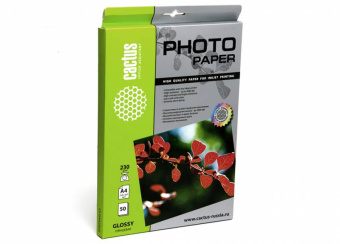 Фотобумага Cactus CS-GA423050 A4/230г/м2/50л./белый глянцевое для струйной печати - купить недорого с доставкой в интернет-магазине