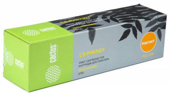 Картридж лазерный Cactus CS-PH6700Y 106R01525 желтый (12000стр.) для Xerox Phaser 6700 - купить недорого с доставкой в интернет-магазине