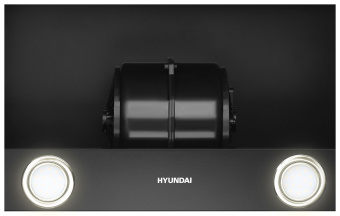 Вытяжка встраиваемая Hyundai HBH 6232 BK черный управление: кулисные переключатели (1 мотор) - купить недорого с доставкой в интернет-магазине
