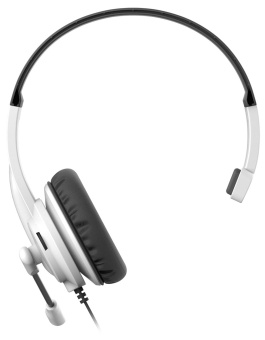 Наушники с микрофоном A4Tech HS-11 черный/белый 2м накладные оголовье - купить недорого с доставкой в интернет-магазине