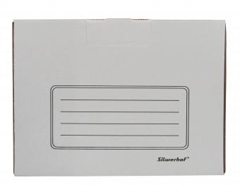 Короб архивный Silwerhof КА-80БЕЛЫЙ микрогофрокартон корешок 80мм 255x340x80мм белый - купить недорого с доставкой в интернет-магазине