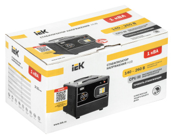 Стабилизатор напряжения IEK Hub 1кВА однофазный черный (IVS21-1-001-13) - купить недорого с доставкой в интернет-магазине
