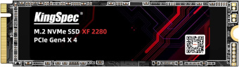 Накопитель SSD Kingspec PCI-E 4.0 x4 512Gb XF-512 M.2 2280 - купить недорого с доставкой в интернет-магазине