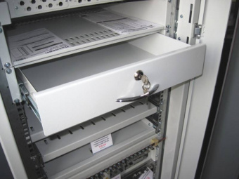 Ящик выдвижной для документации ЦМО ТСВ-Д-2U.450 2U 19" 450мм серый (упак.:1шт) - купить недорого с доставкой в интернет-магазине