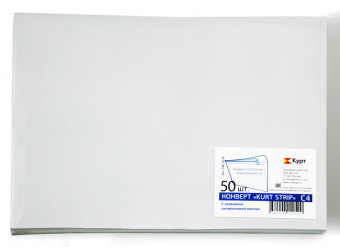 Конверт Buro С40.10.50 C4 229x324мм белый силиконовая лента 90г/м2 (pack:50pcs) - купить недорого с доставкой в интернет-магазине