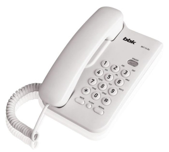 Телефон проводной BBK BKT-74 RU белый - купить недорого с доставкой в интернет-магазине